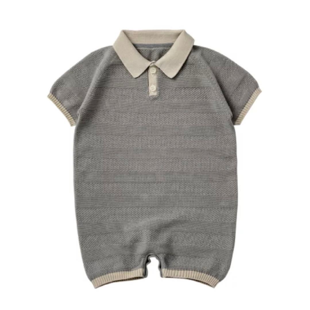 新品MARLMARL 新作ニットポロロンパースNEZU