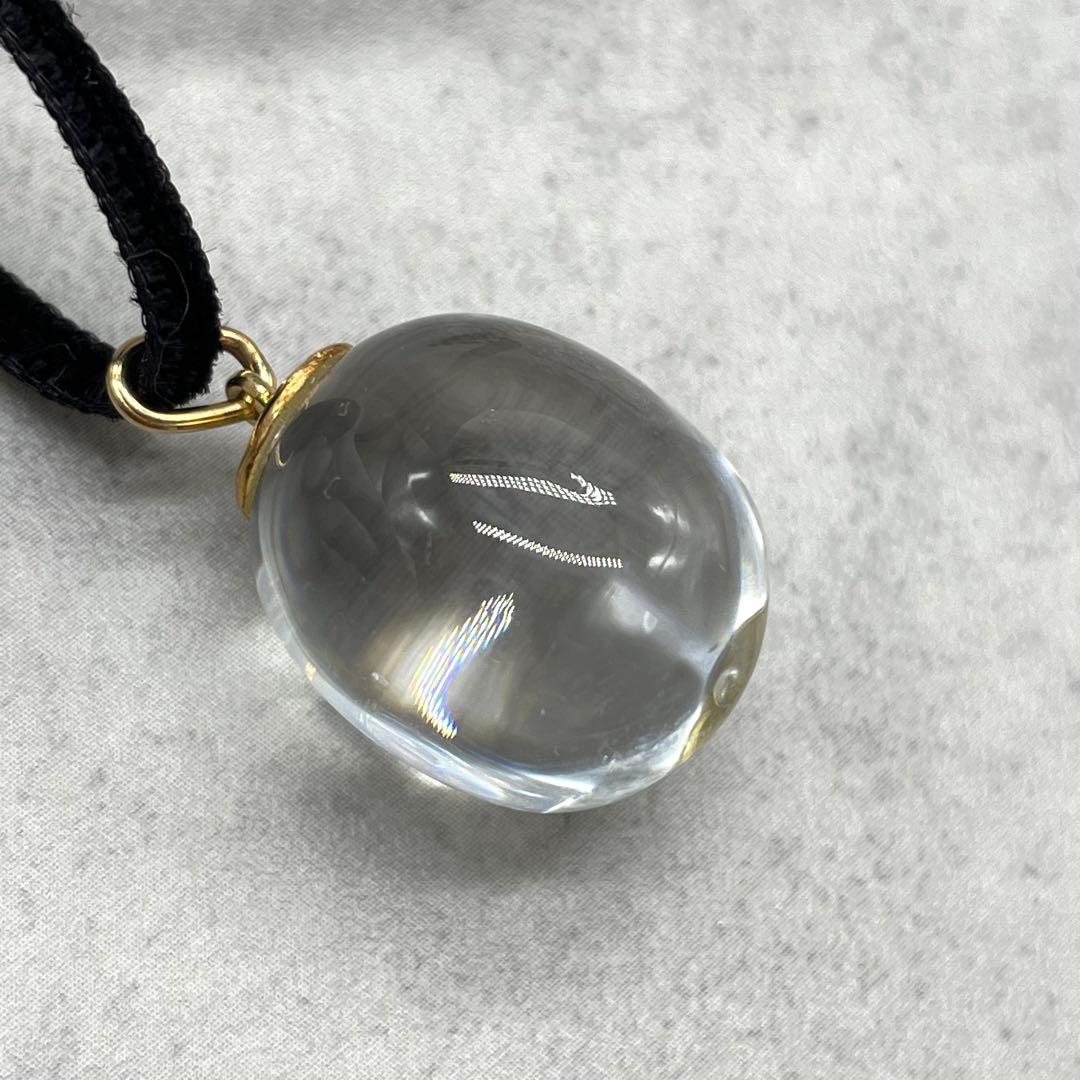 Baccarat バカラ☆タンタシオン K18 クリスタル ネックレス