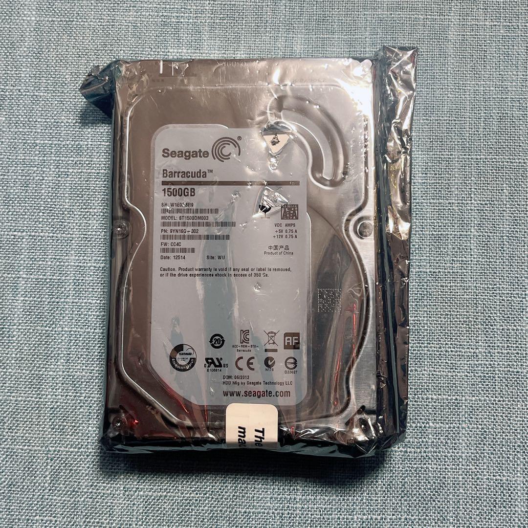 【新古品】Seagate Barracuda 1.5TB 3.5インチ内蔵HDD
