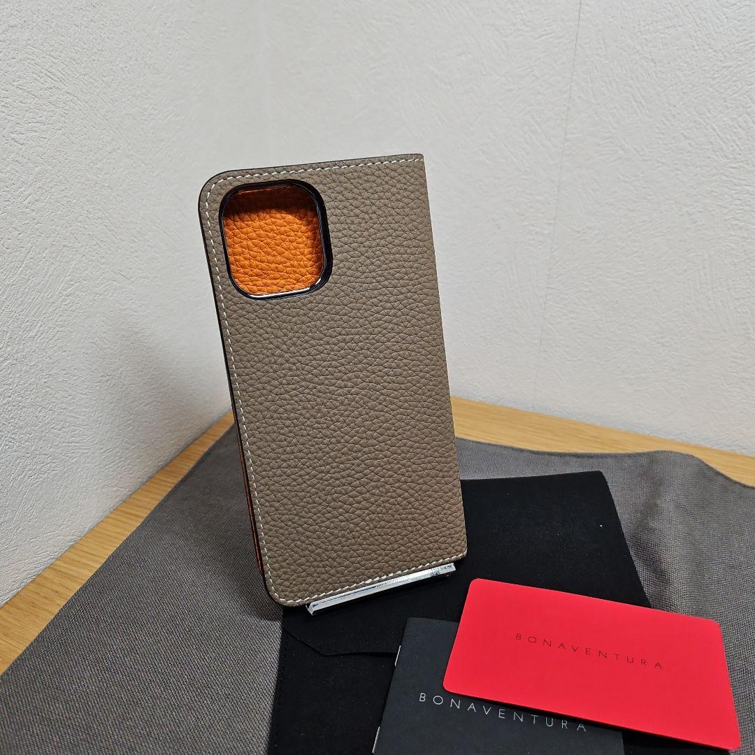 BONAVENTURAボナベンチュラ iPhone14pro 手帳型 バイカラー