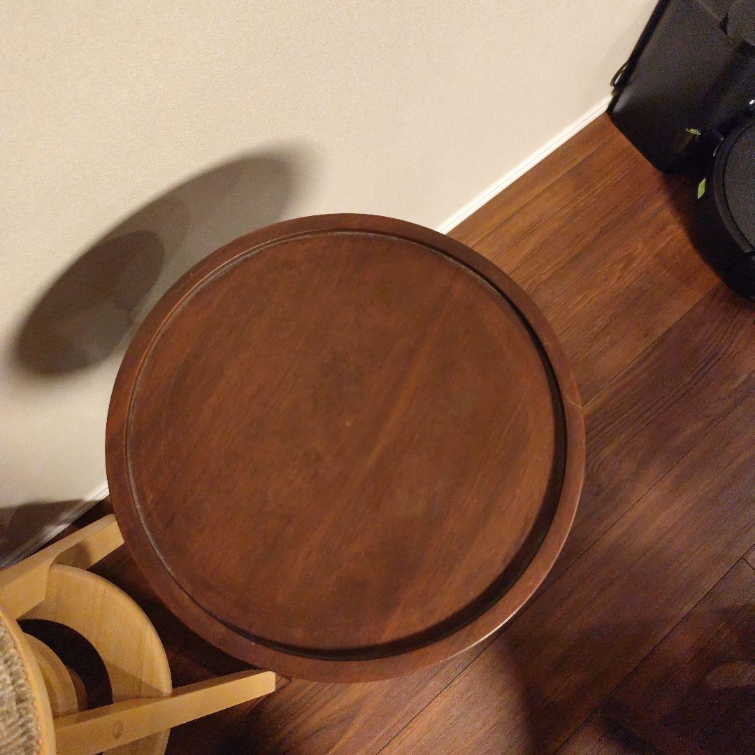 hanaさん専用　木製円形スピンチェア　2色セット　ハイタイプ