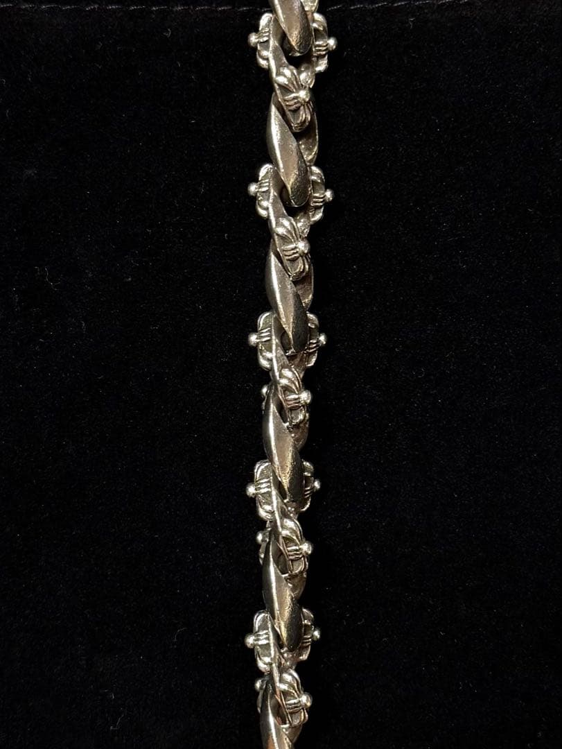 美品　シルバー925 ロングウォレットチェーン 213g 50cm