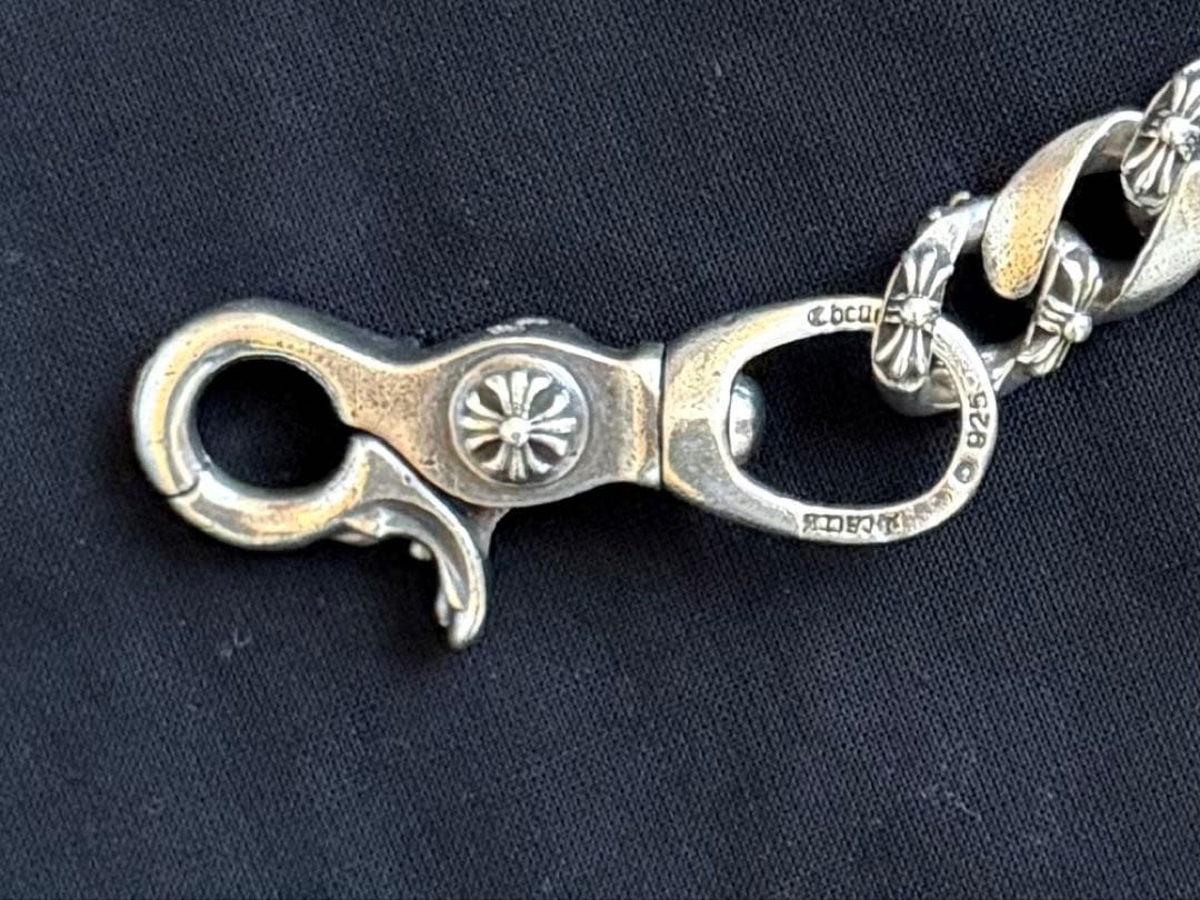 美品　シルバー925 ロングウォレットチェーン 213g 50cm