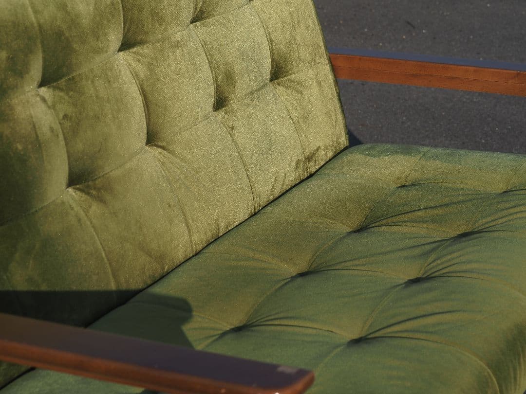 【値引中】モケットグリーン2Pソファ