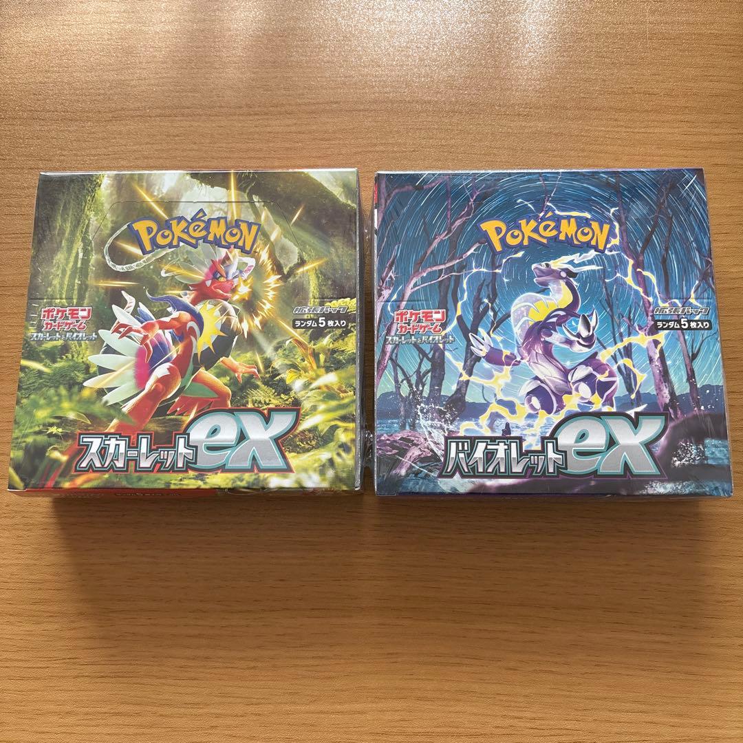 ポケモンカード　スカーレットex　バイオレットex　box シュリンク付き
