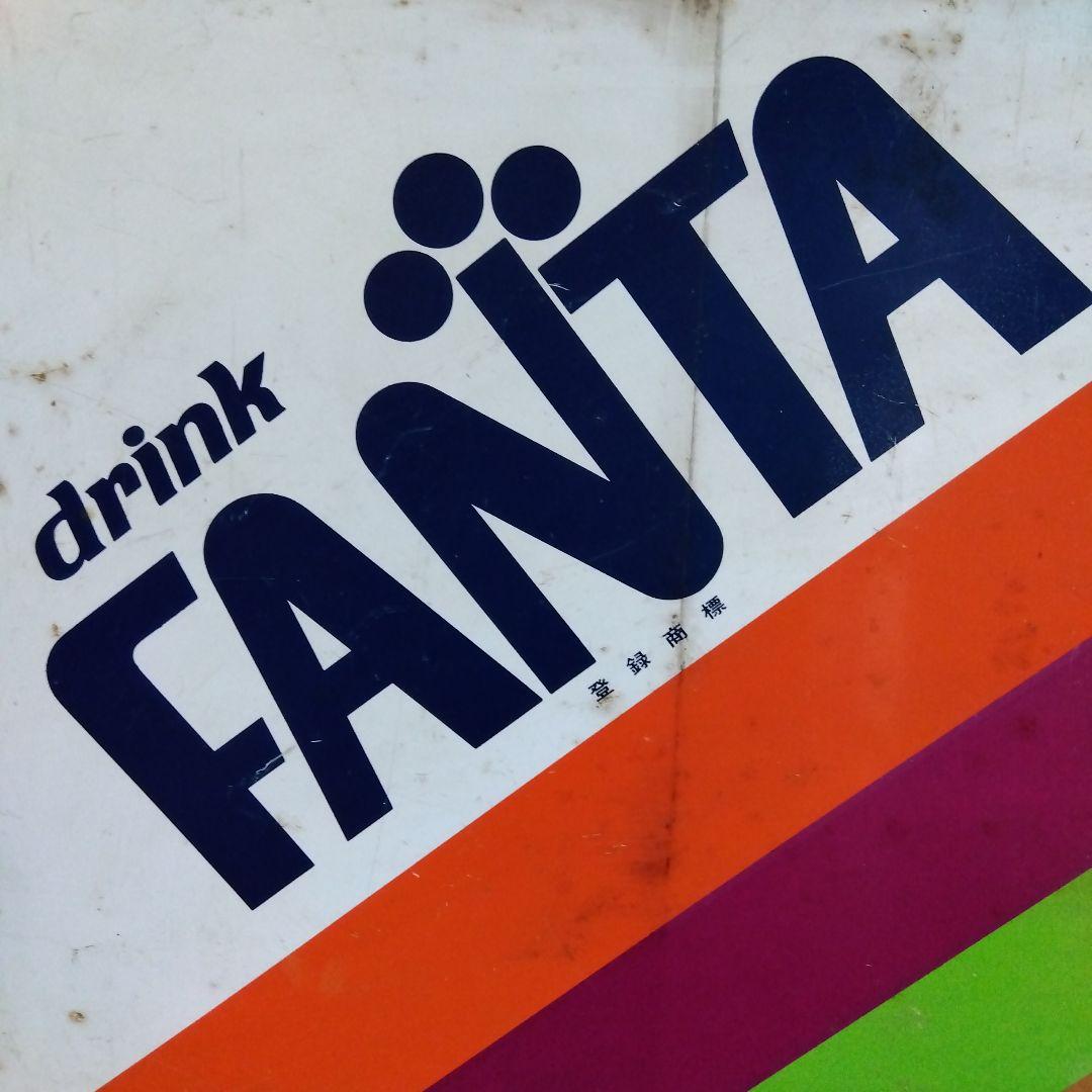 貴重ビンテージ！FANTA ホーロー看板 レトロ当時物！ ファンタ　両面タイプ！
