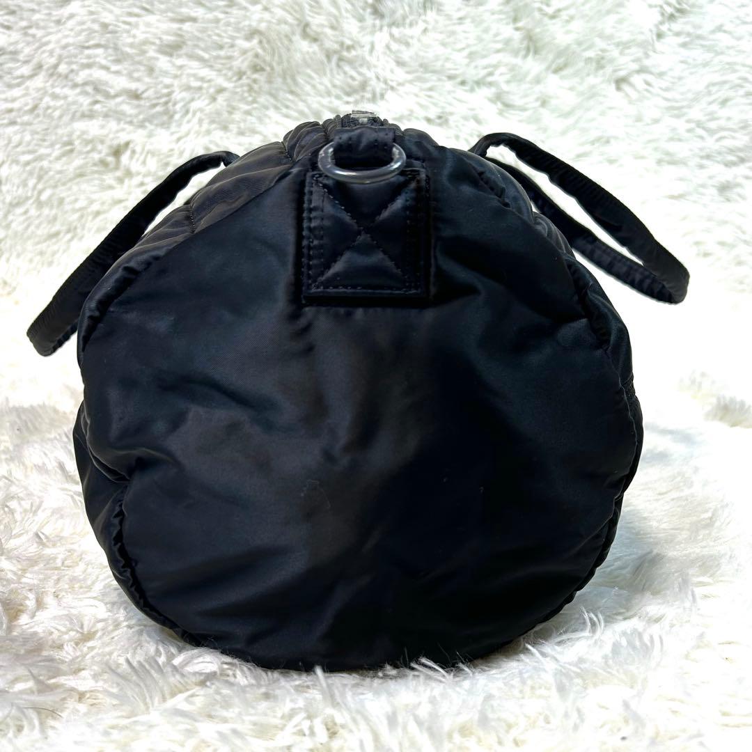 ポーター タンカー ドラムバッグ ボストンバッグ ブラック ナイロン 日本製 黒