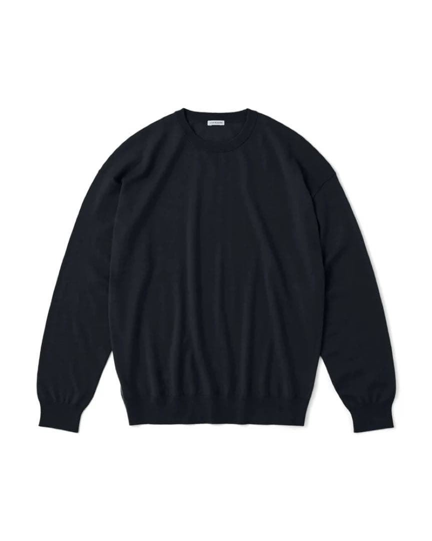 cash&barba ウーステッドカシミヤ 150 ニット ブラック 1