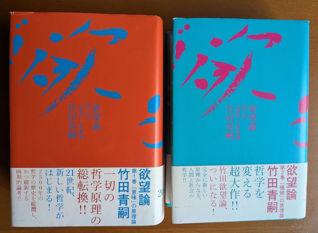 竹田青嗣『欲望論』全2巻（講談社）