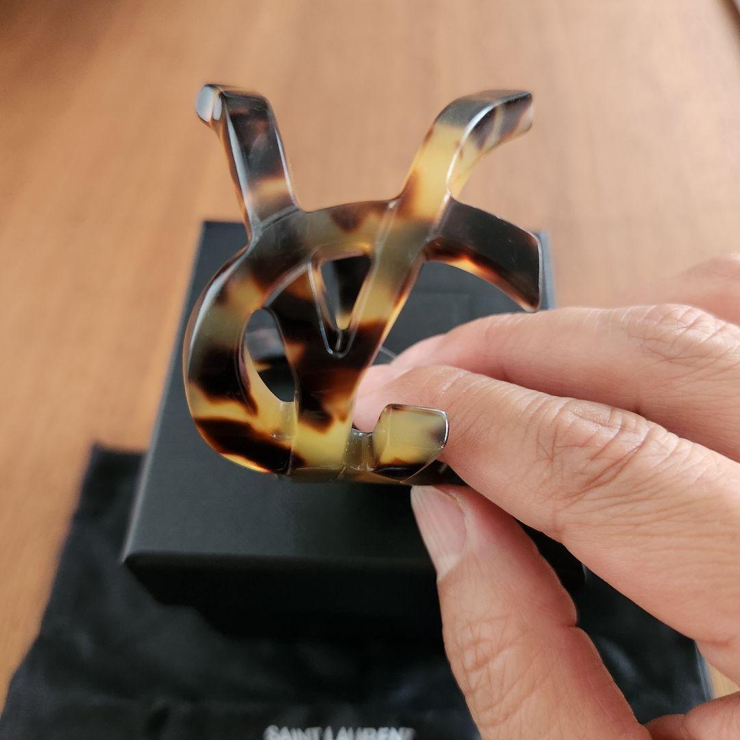 SAINT LAURENT　べっ甲　YSL　バングル
