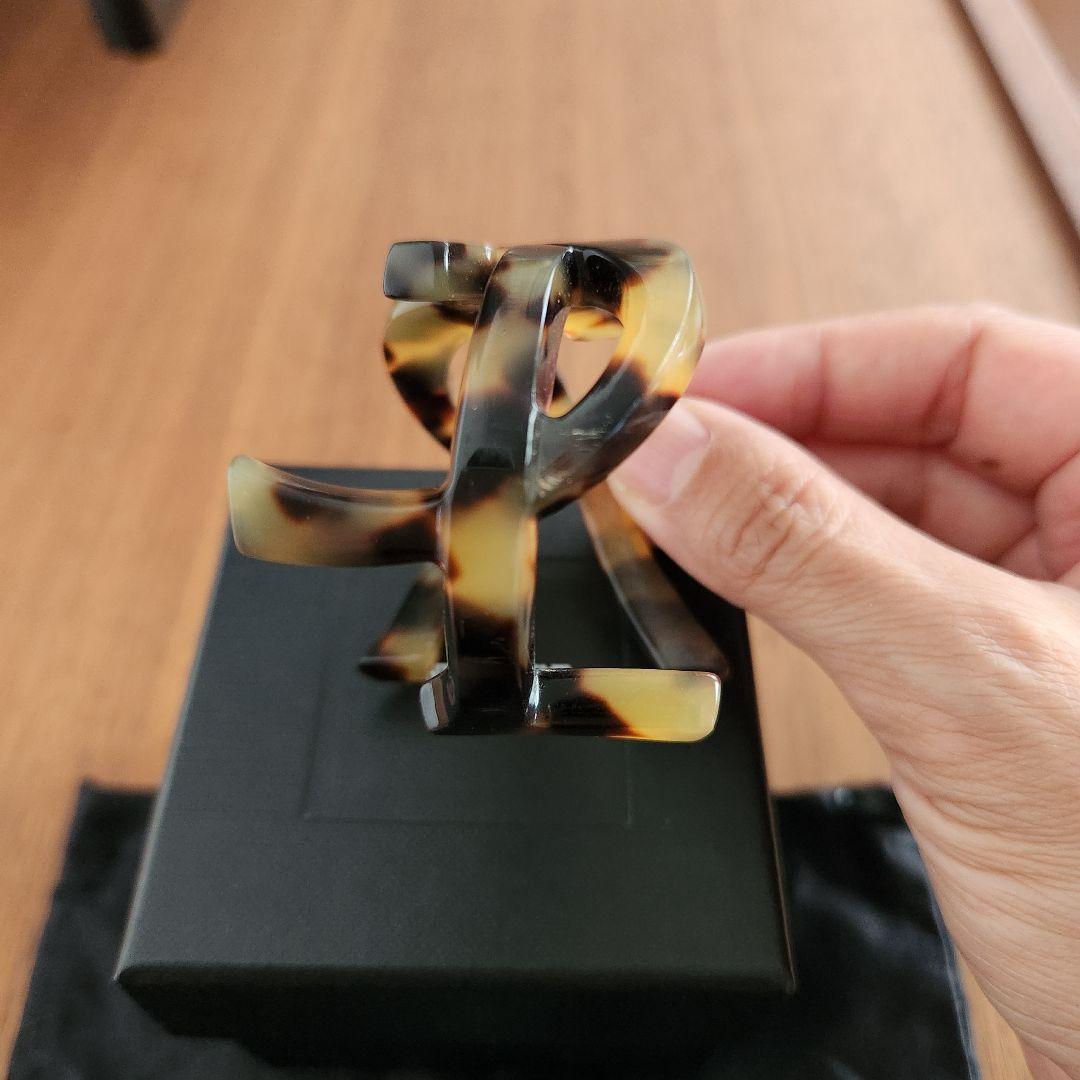 SAINT LAURENT　べっ甲　YSL　バングル