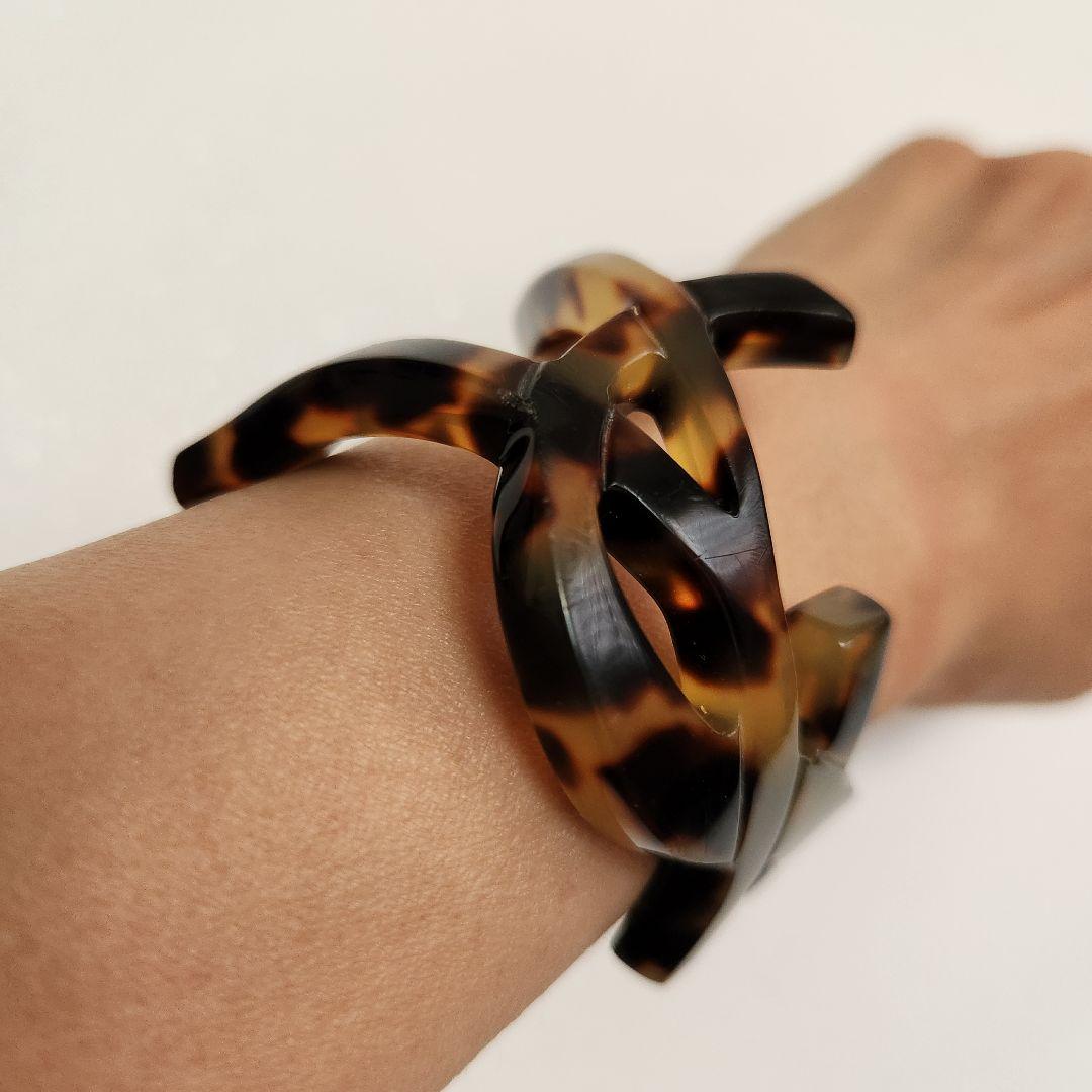 SAINT LAURENT　べっ甲　YSL　バングル