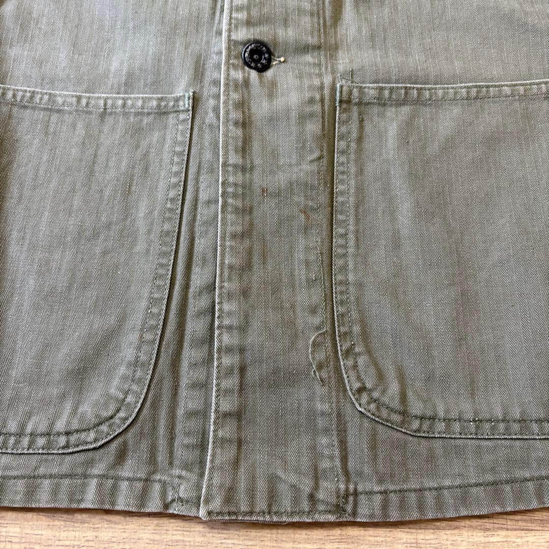 【レア】 US NAVY 40s N-3 HBT カバーオール 大戦 月桂樹