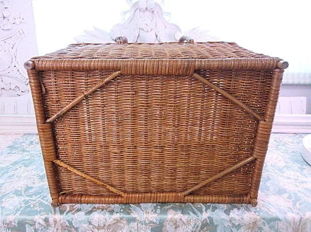 フランス　アンティーク　パニエ　☆　バスケット　インナー付き