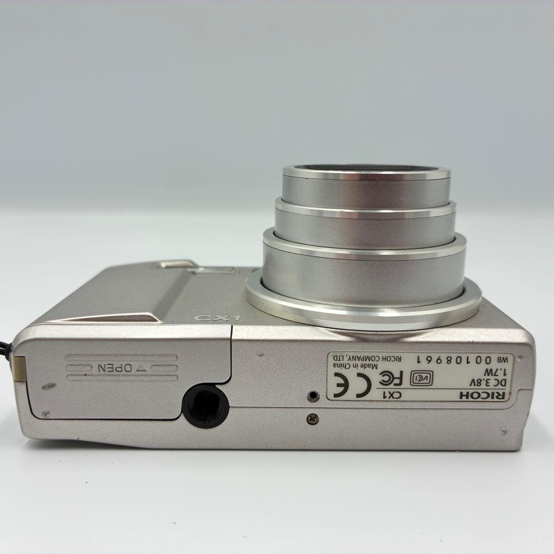 動作確認済★ RICOH CX1 シルバー 希少 名機 コンデジ
