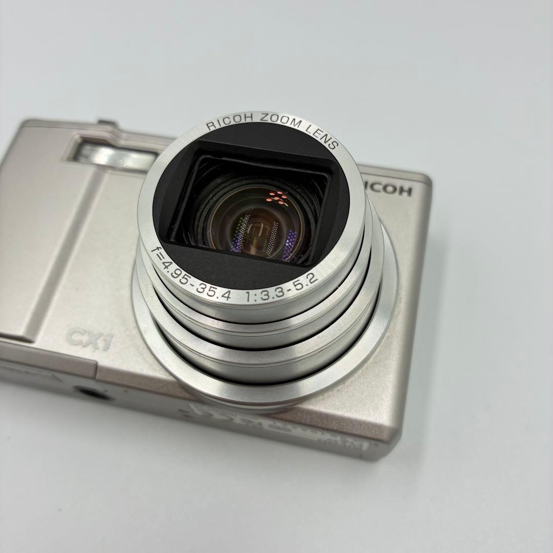 動作確認済★ RICOH CX1 シルバー 希少 名機 コンデジ