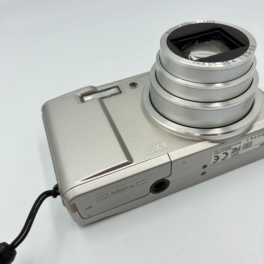 動作確認済★ RICOH CX1 シルバー 希少 名機 コンデジ