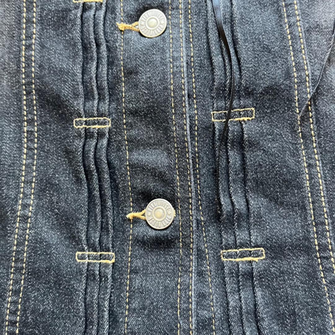 pink house ピンクハウス フリル デニムジャケット ジージャン 花 黒