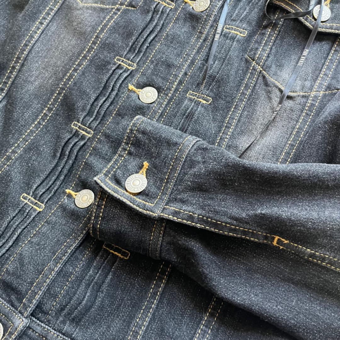 pink house ピンクハウス フリル デニムジャケット ジージャン 花 黒