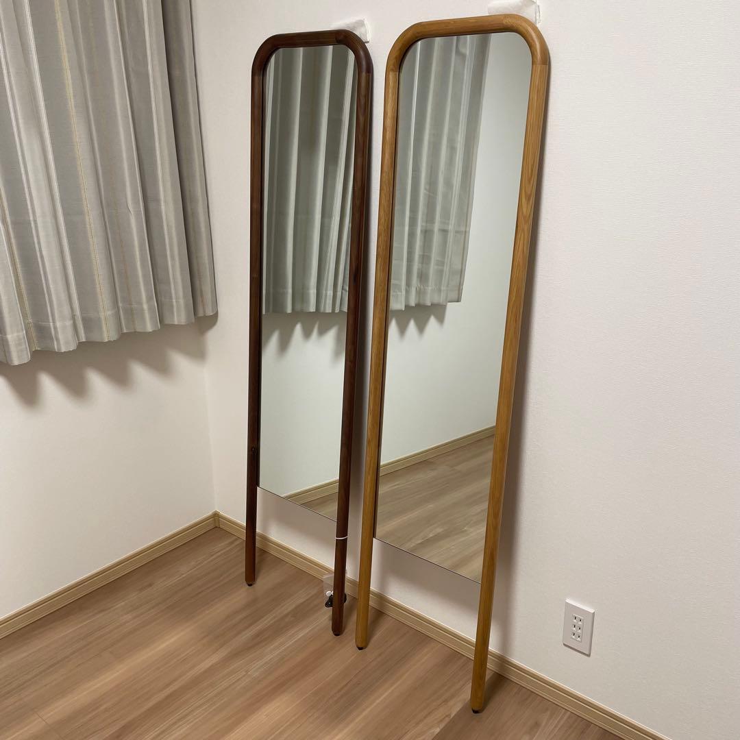 関家具 スタンドミラー 姿見 鏡 ウォールナット 格安