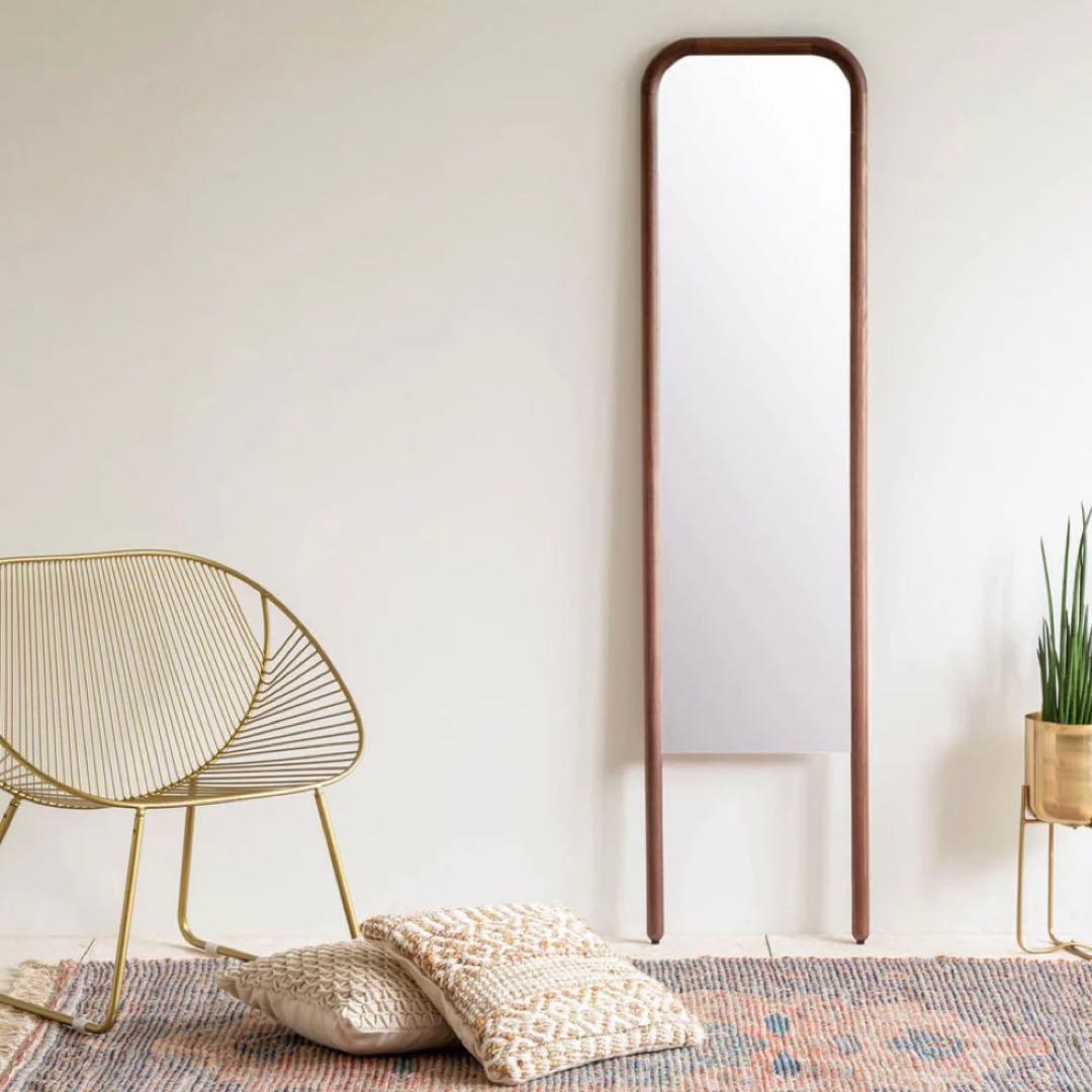 関家具 スタンドミラー 姿見 鏡 ウォールナット 格安