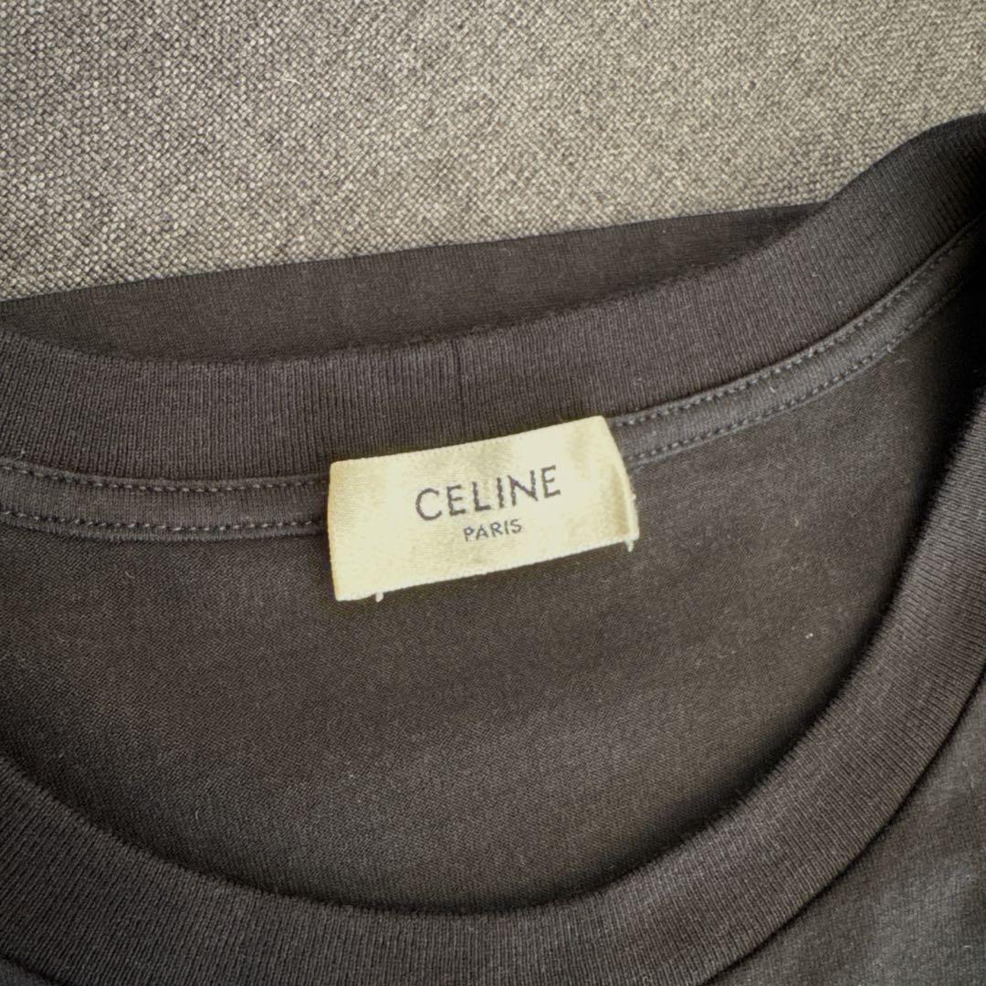 一度のみ着用　M CELINE ロゴ　Tシャツ