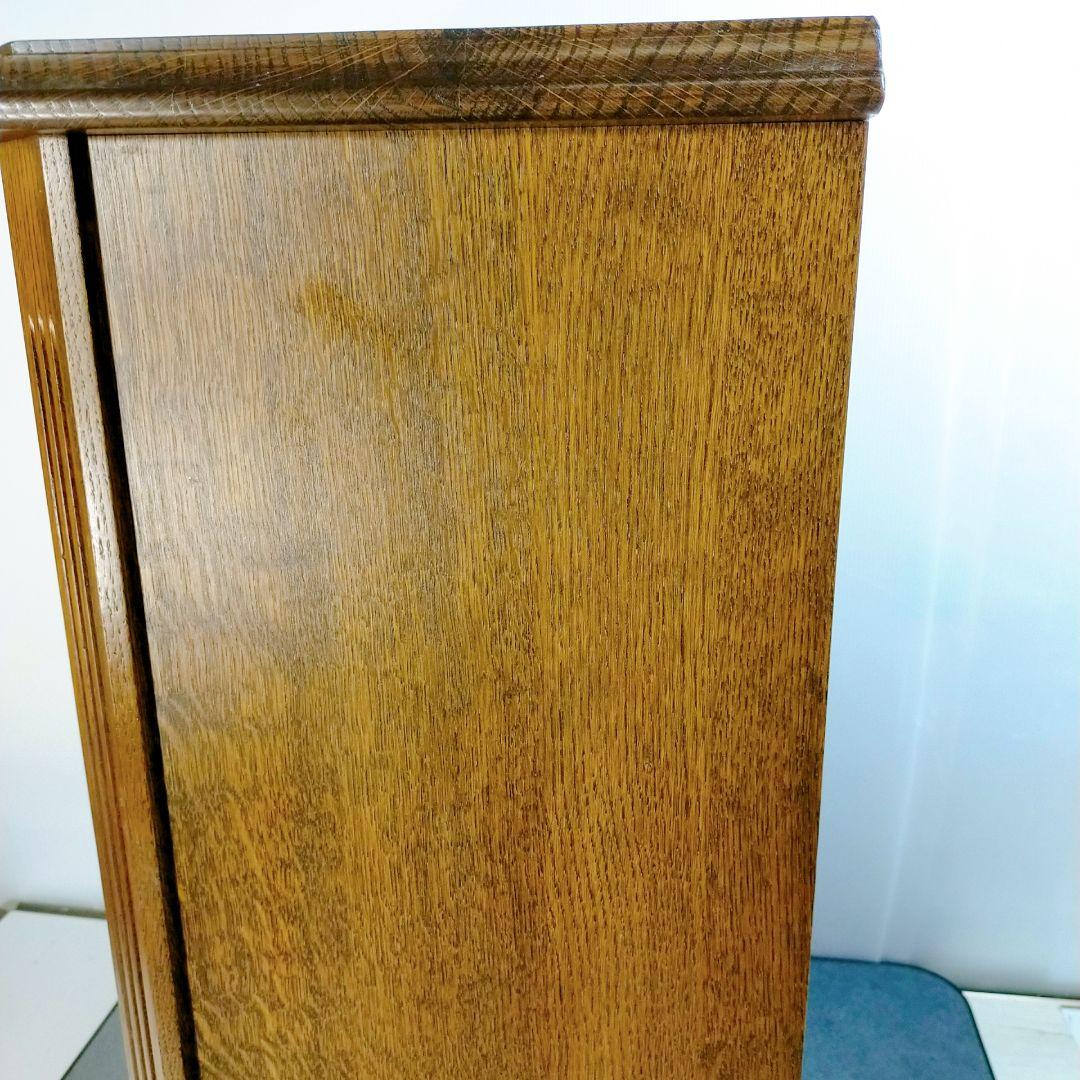 オーク材 ミニキャビネット 棚 コンソール アンティーク ヴィンテージ