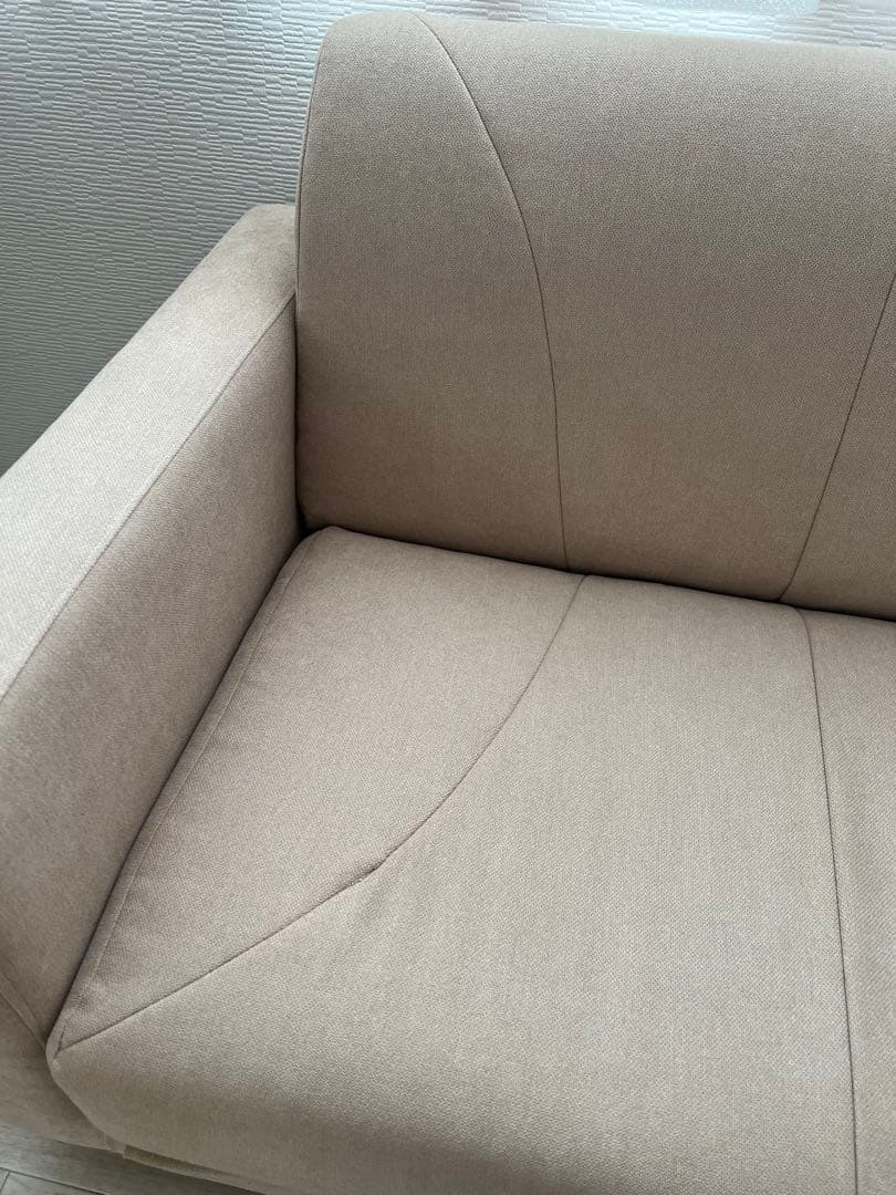 ソファベッド 2人掛け ベージュ