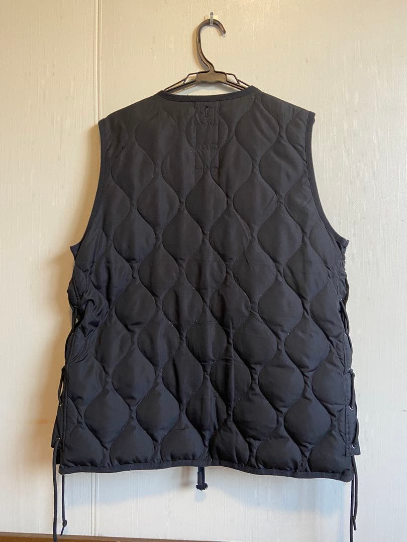 【希少】タイオン ミリタリー VネックWジップレースアップ ダウンベストXL