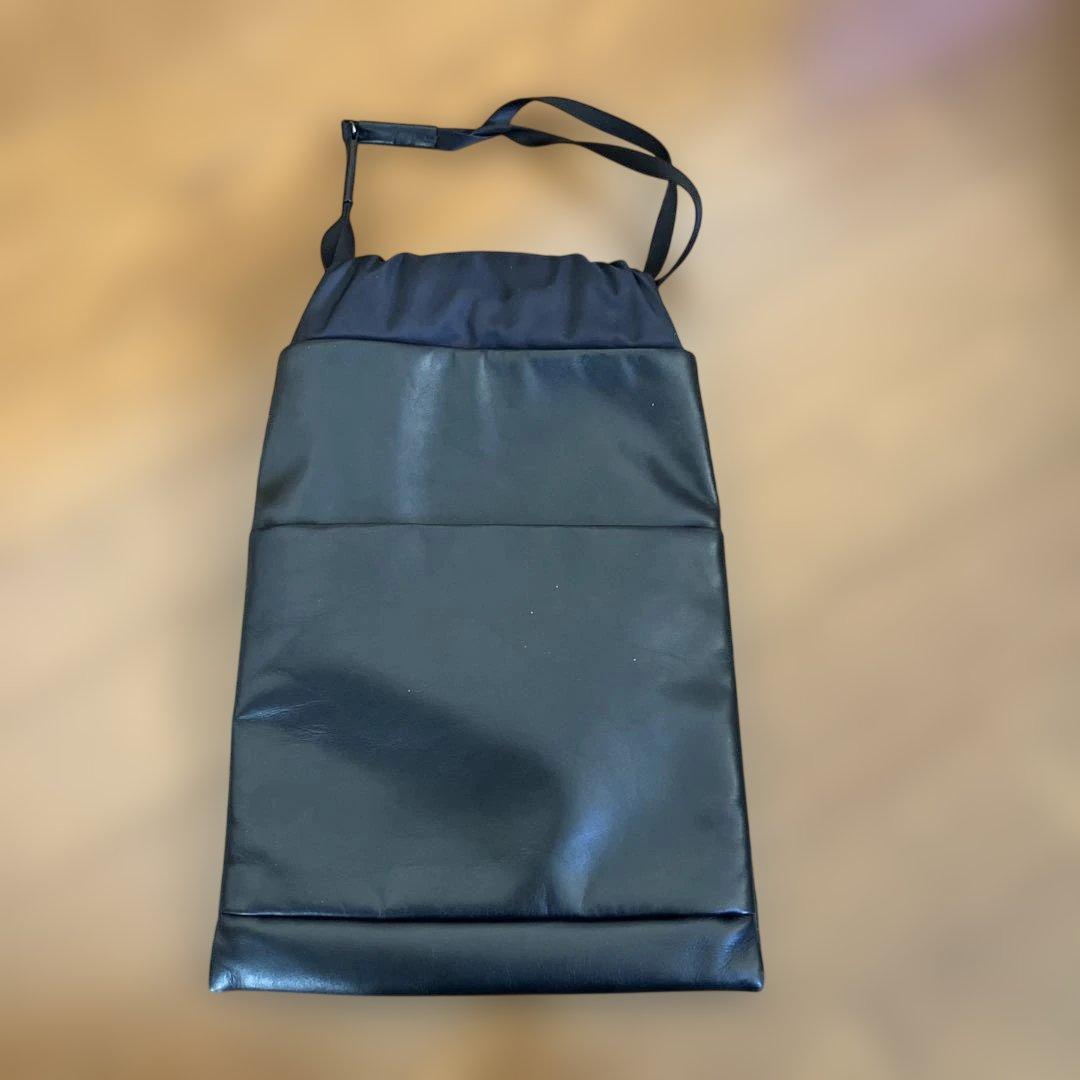 PORTER ブラック ドローストリングバッグ