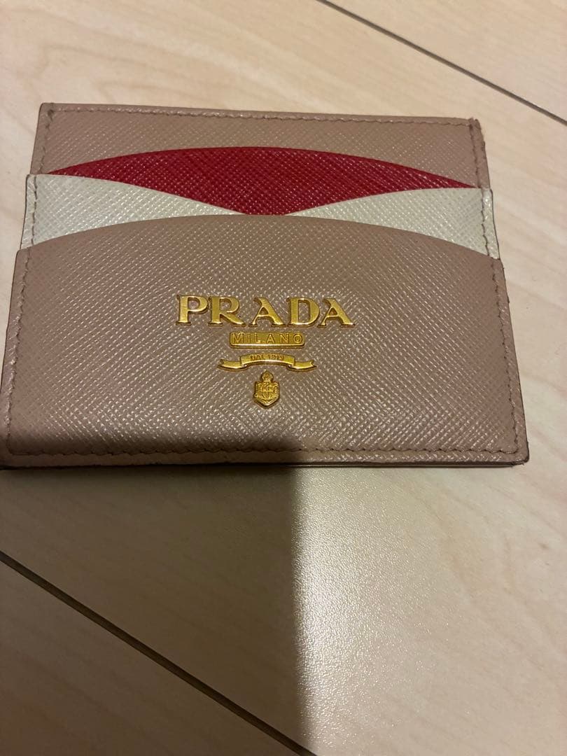 み*き様 PRADA パスケース　バイカラー