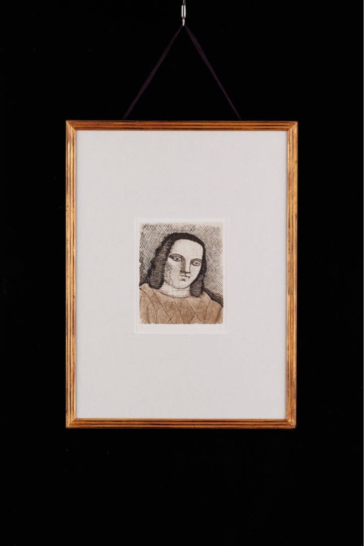 有元利夫　肖像銅版画　希少