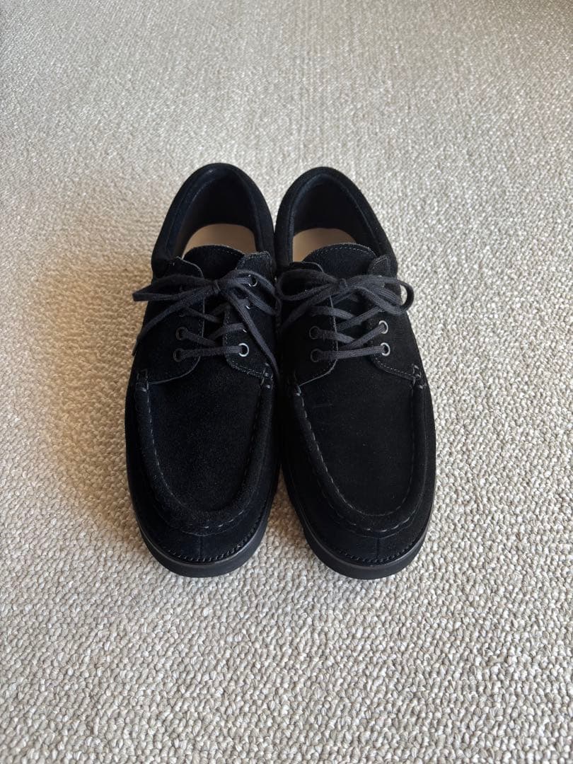 Marbot モカシンシューズ スエード 黒 40