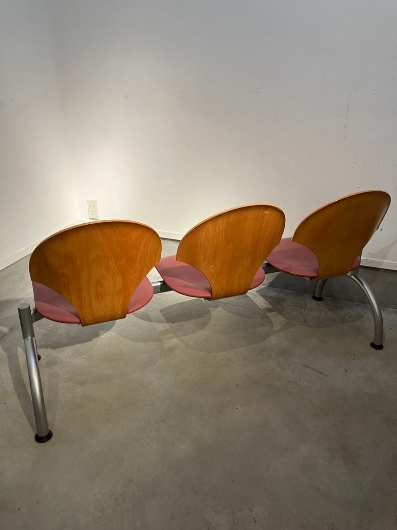 デザイナーズ3人掛けベンチ、ホウトク、カッシーナ、パントン、イームズ、ミッドセ