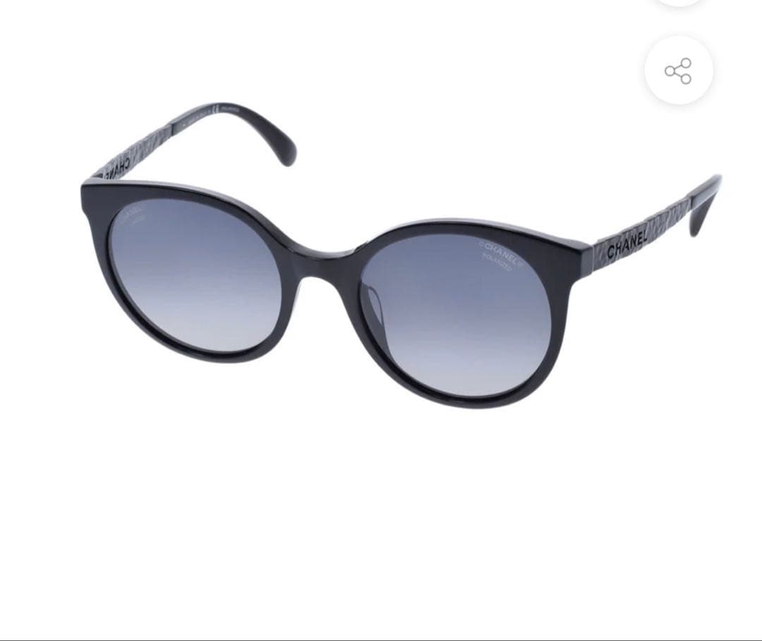 CHANEL サイドロゴブラックサングラス　5440-A/c.888/S8