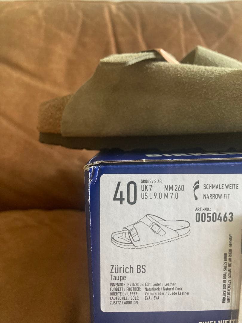 【BIRKENSTOCK正規品】ZURICH 【新品未使用品】