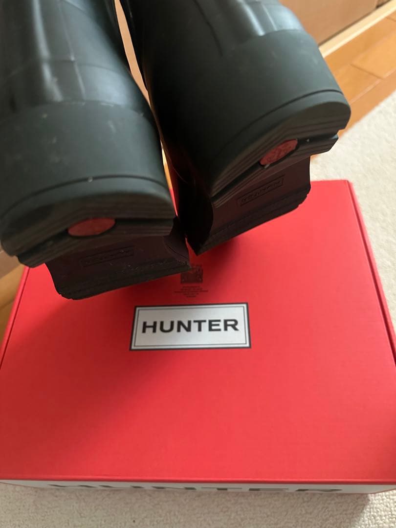 ハンター　レインブーツ　グリーン
