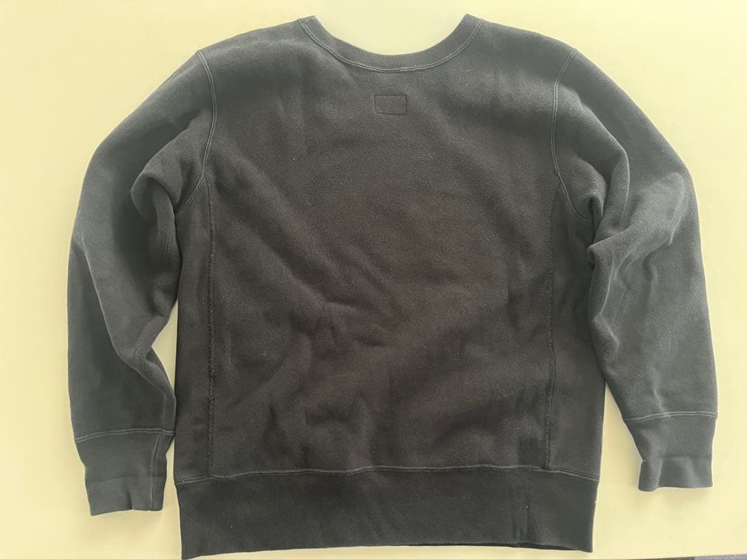 【古着】ステューシー &チャンピオン　リバースウェーブ Lサイズ黒