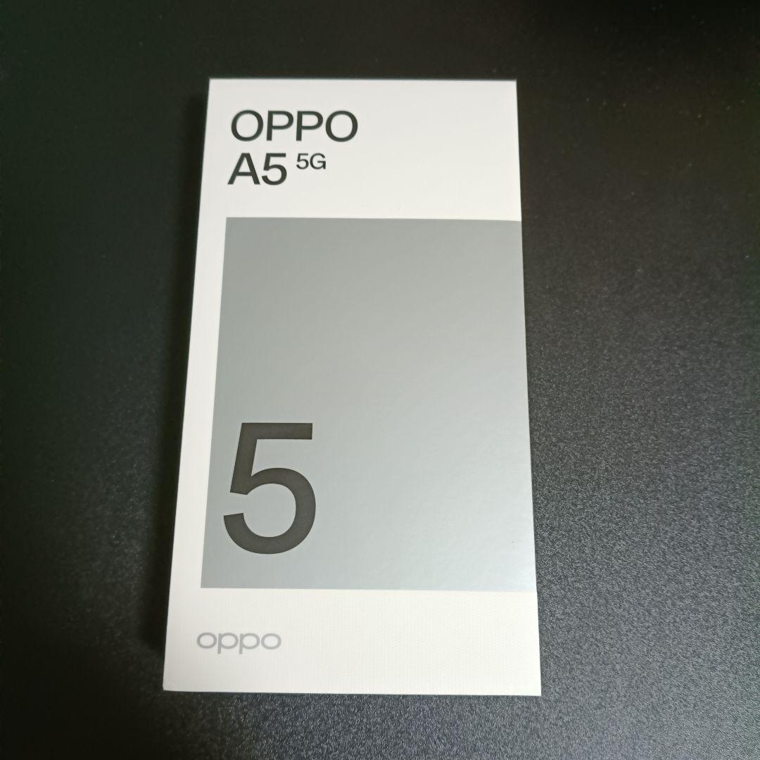 OPPO A5 5G グリーン店舗にて開封確認のみの新品
