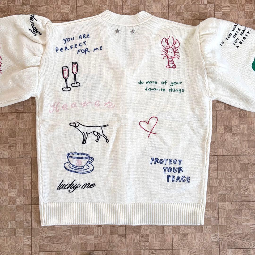 タグ付き新品 bibiy B. UNIVERSE CARDIGAN ホワイト