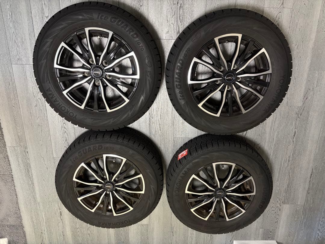 【値下げ中】ヨコハマ iceGUARD IG70 15インチタイヤホイールセット