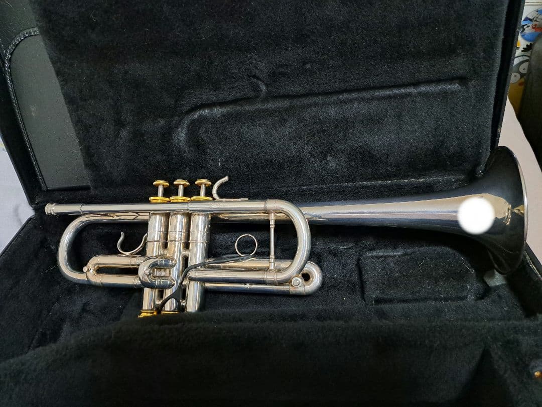 ゲッツェン　C管　30C シルバー トランペット本体 3バルブ ケース付き