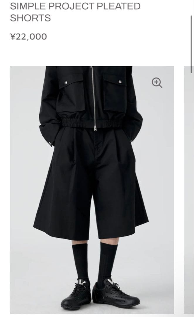 SIMPLE PROJECT PLEATED SHORTS M ジョーツ