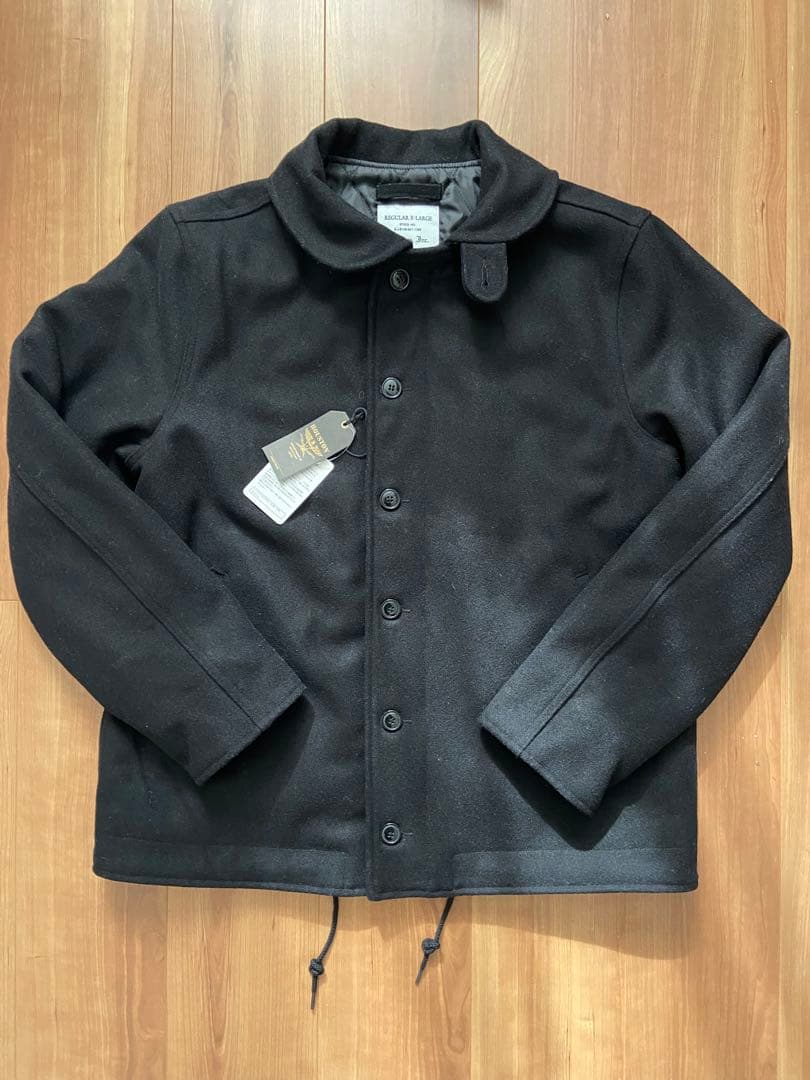 ヒューストン メルトン N-1 デッキジャケット 黒　 XL