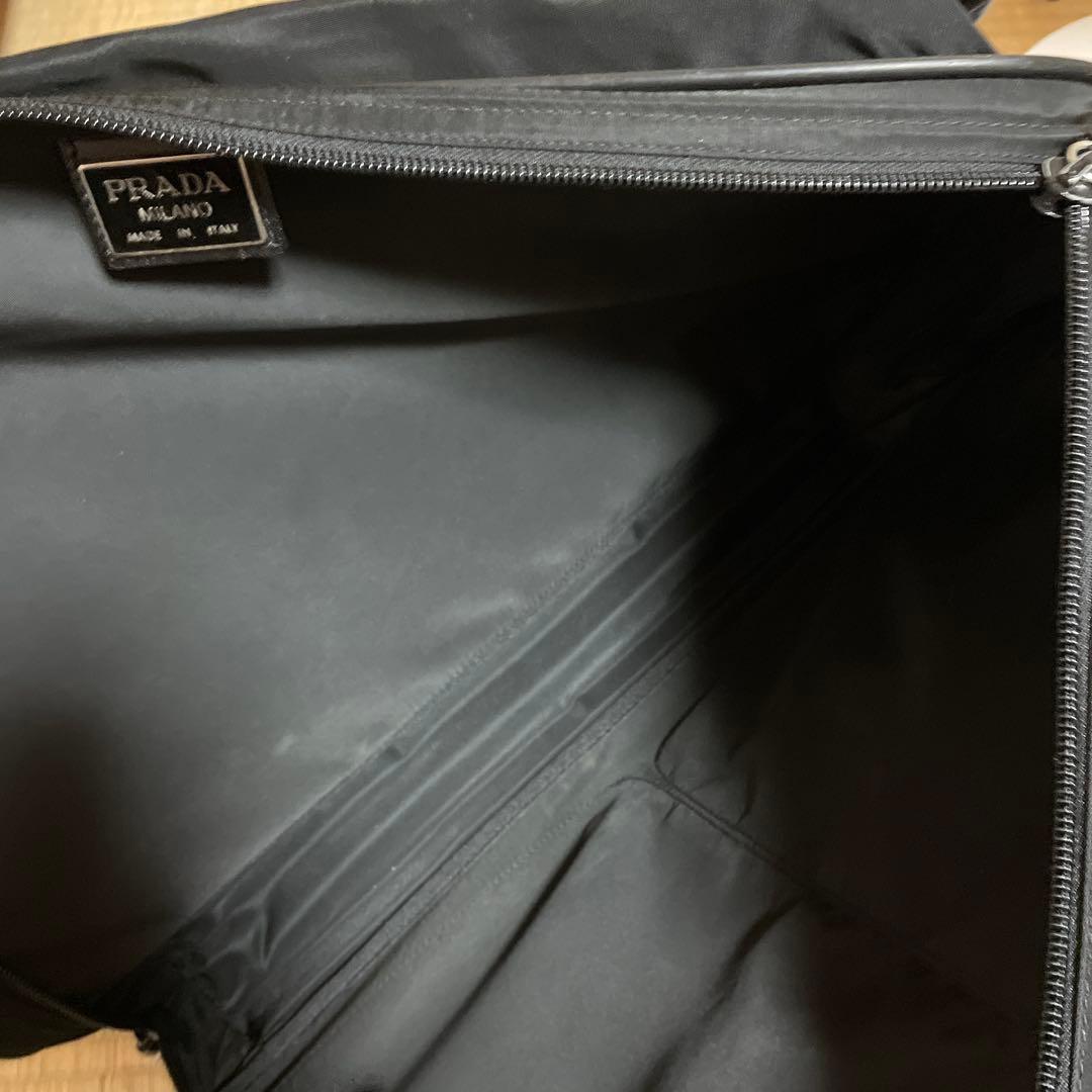 PRADA ブラック ナイロン ビジネスバッグ