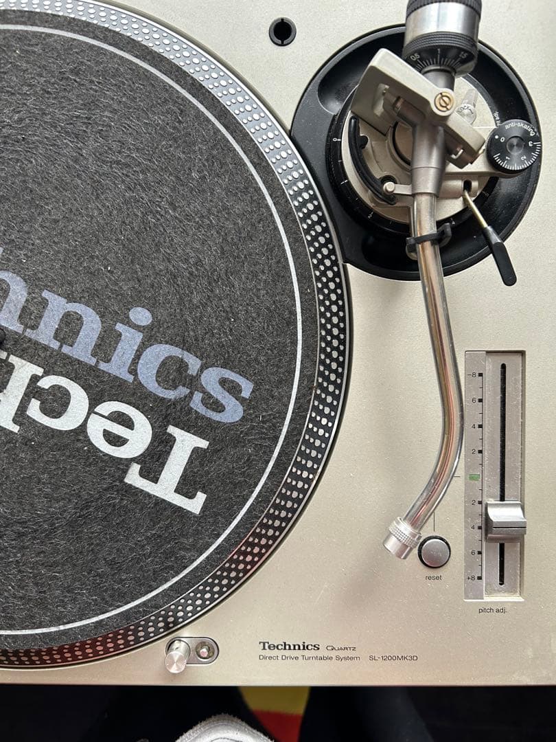 Technics SL-1200 MK3D ターンテーブル カバー付き