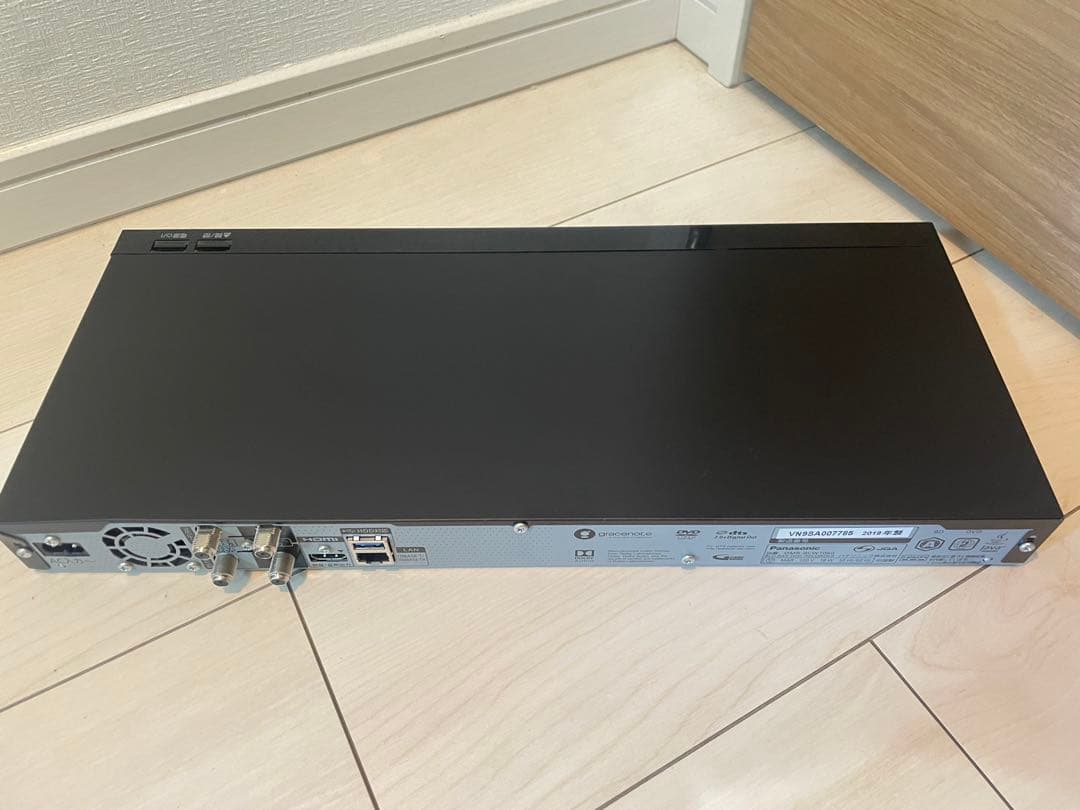 パナソニック　ディーガ　DMR-BCW1060 ブルーレイレコーダー　2019年