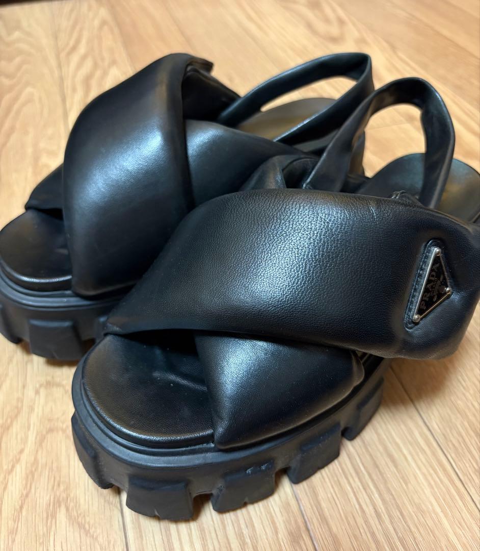 【正規品・指原莉乃さん着用】prada モノリス サンダル