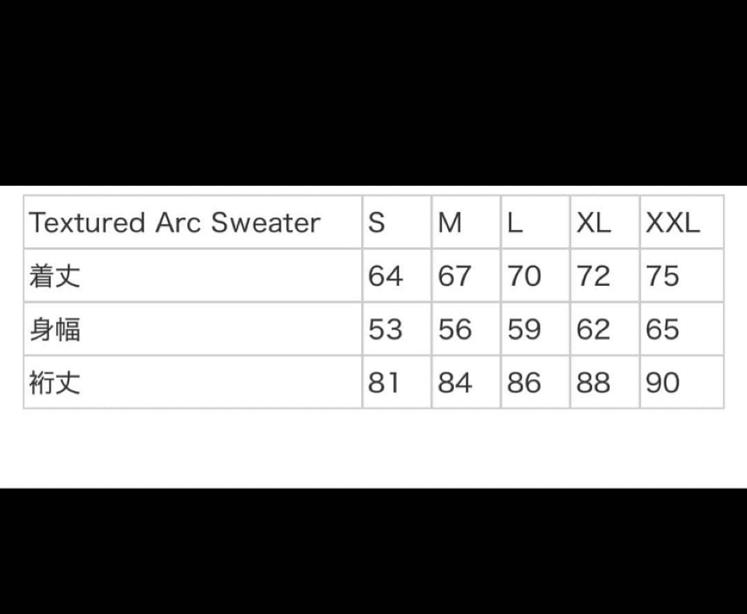 k*i様 Textured Arch Sweater Mサイズ　黒