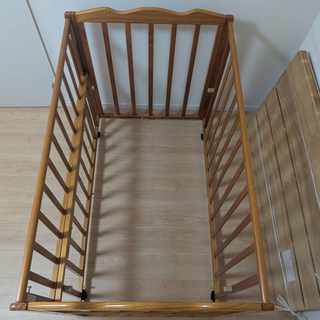 大和屋 yamatoya ラプス W オープン すのこ ベビーベッド